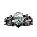 wholesale S925 Sterling Silver Ring Set with Aquamarine-0-0